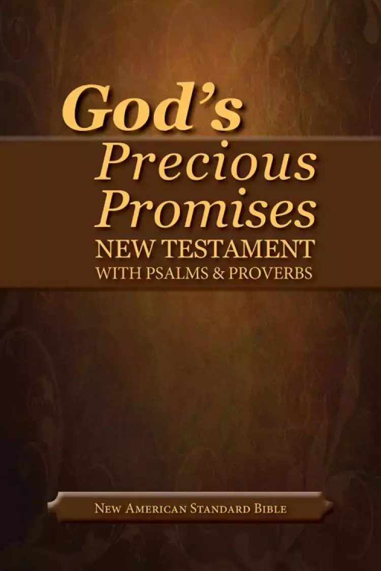 NASB Gods Precious Promises New Testament Bible: Black, Bonded Leather