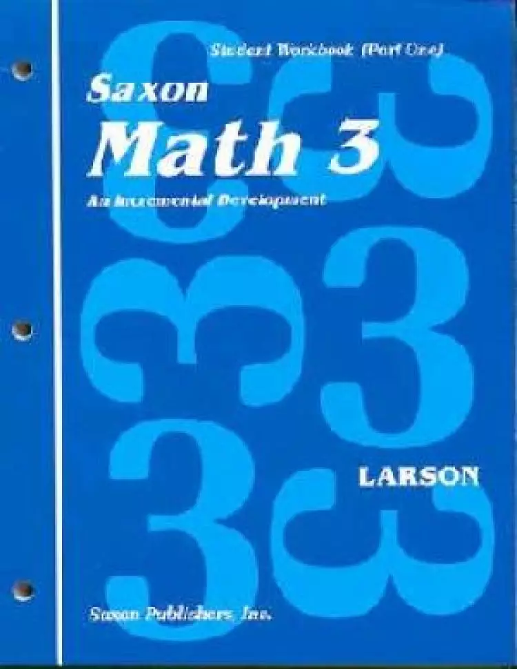Saxon Math 3 Student Workbook And Fact Cards