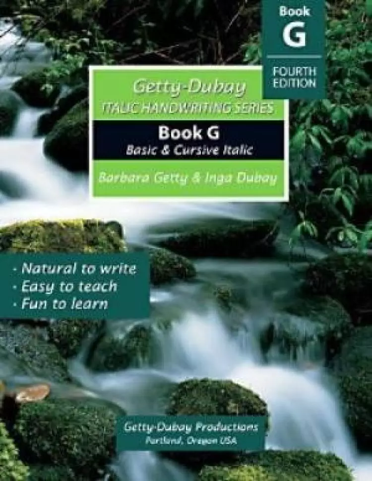 Getty Dubay Italic Handwriting Series Book G 4th Edition