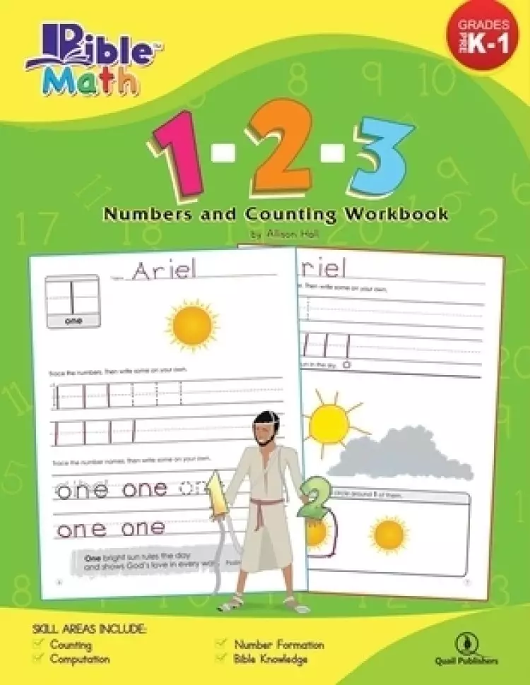 Bible Math: 1-2-3 Numbers and Counting Workbook
