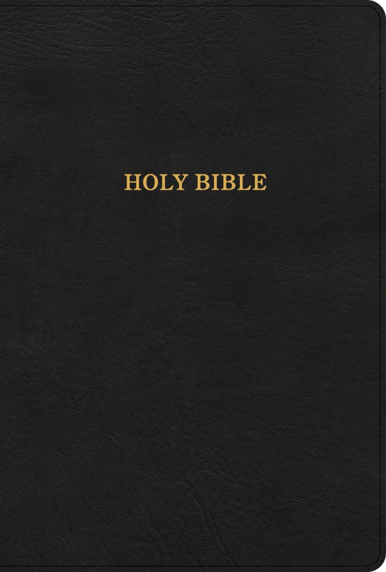 KJV Large Print Thinline Bible, Black LeatherTouch