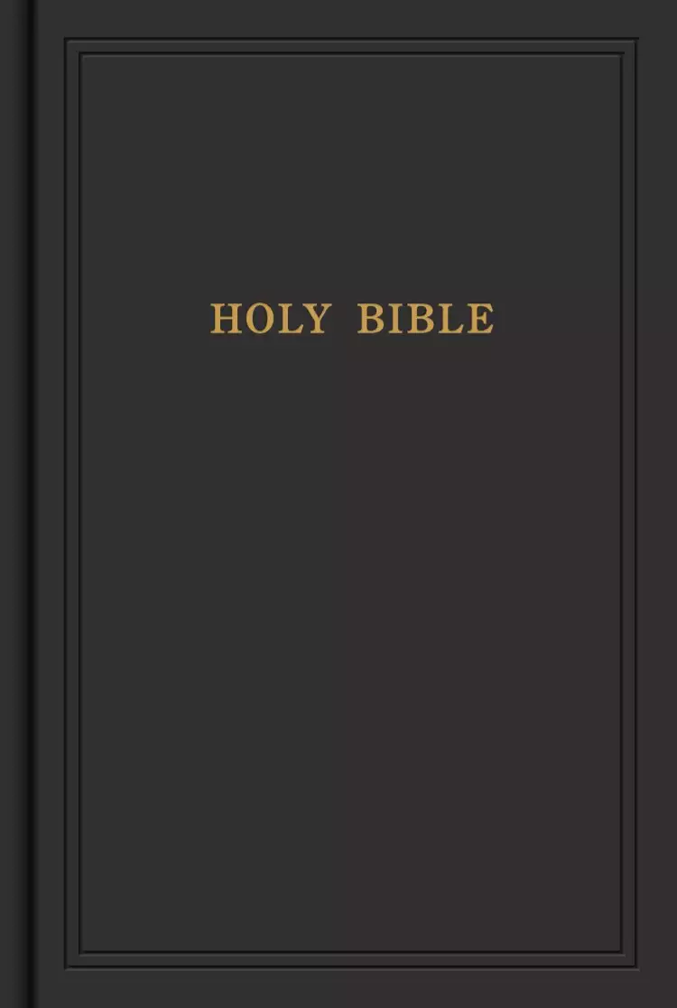 KJV Pew Bible, Black, Hardback, Red Letter, Topical Page Headings