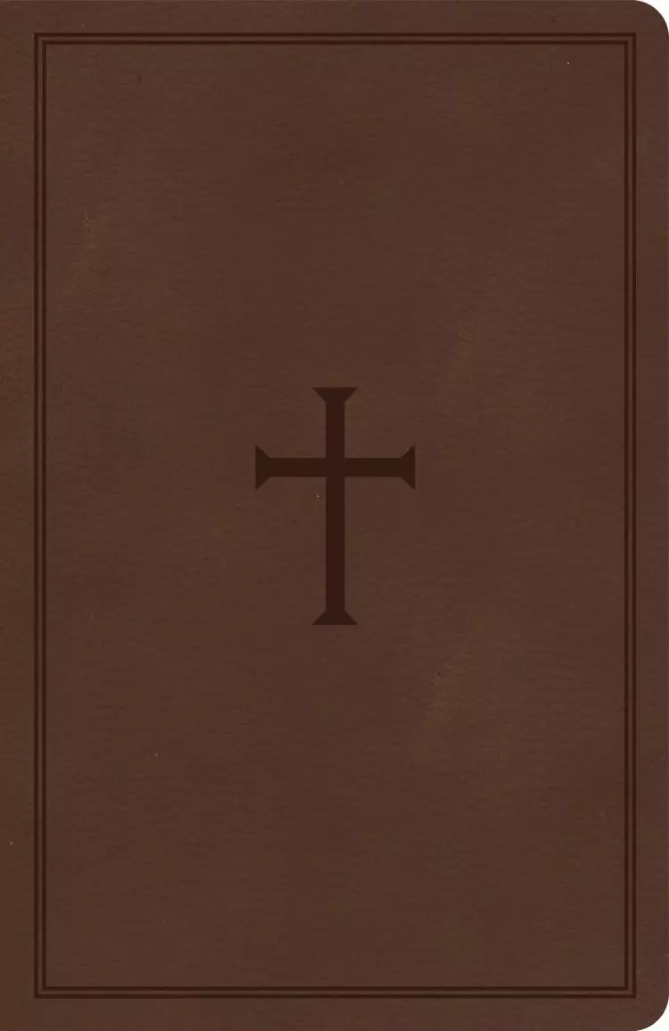KJV Thinline Bible, Brown LeatherTouch