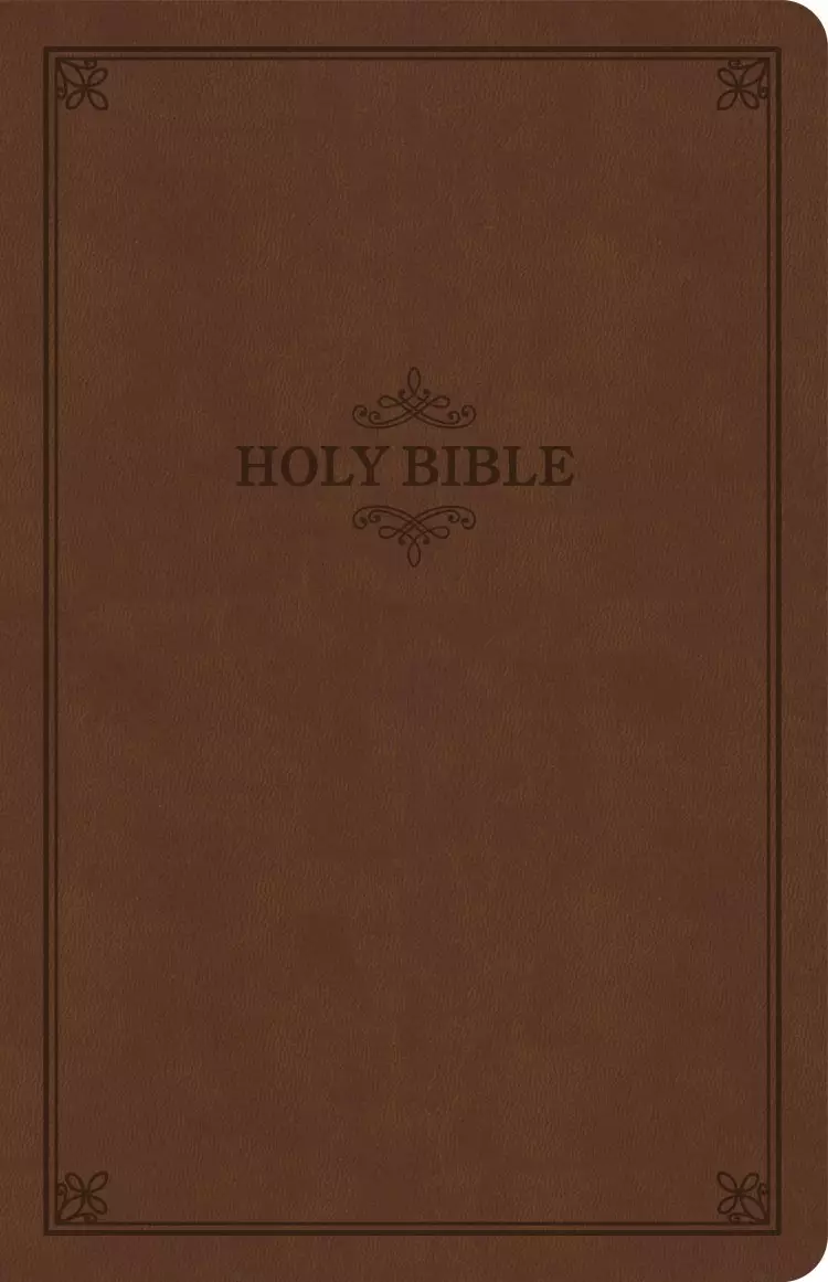 KJV Thinline Bible, Brown LeatherTouch, Value Edition