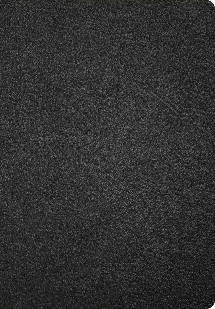 CSB Super Giant Print Reference Bible, Black Genuine Leather, Indexed