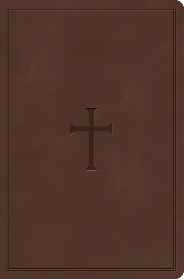 CSB Giant Print Reference Bible, Brown LeatherTouch