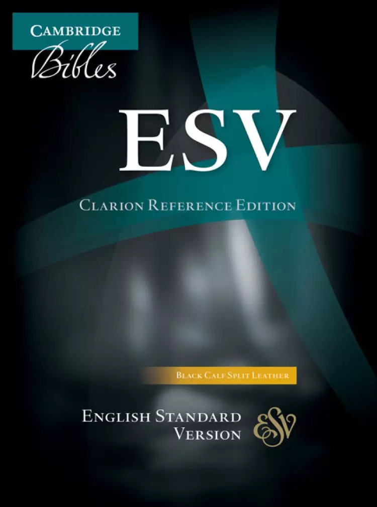 ESV Clarion Reference Bible Split-Calfskin Leather Black