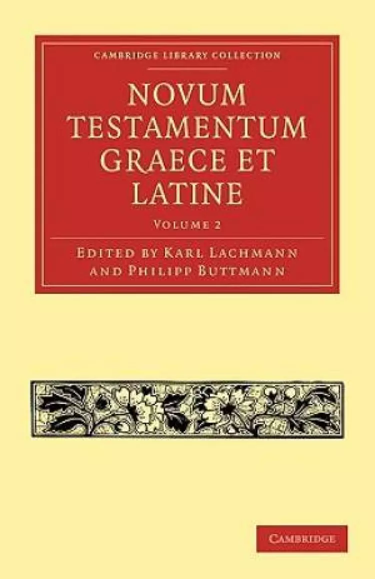 Novum Testamentum Graece Et Latine