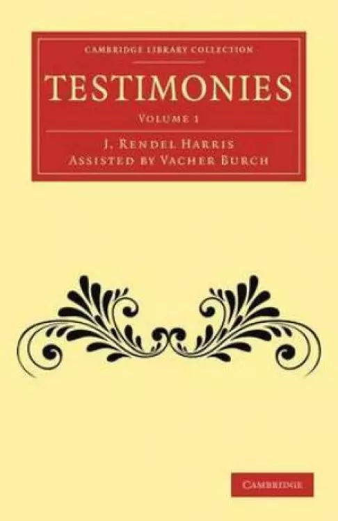 Testimonies: Volume 1