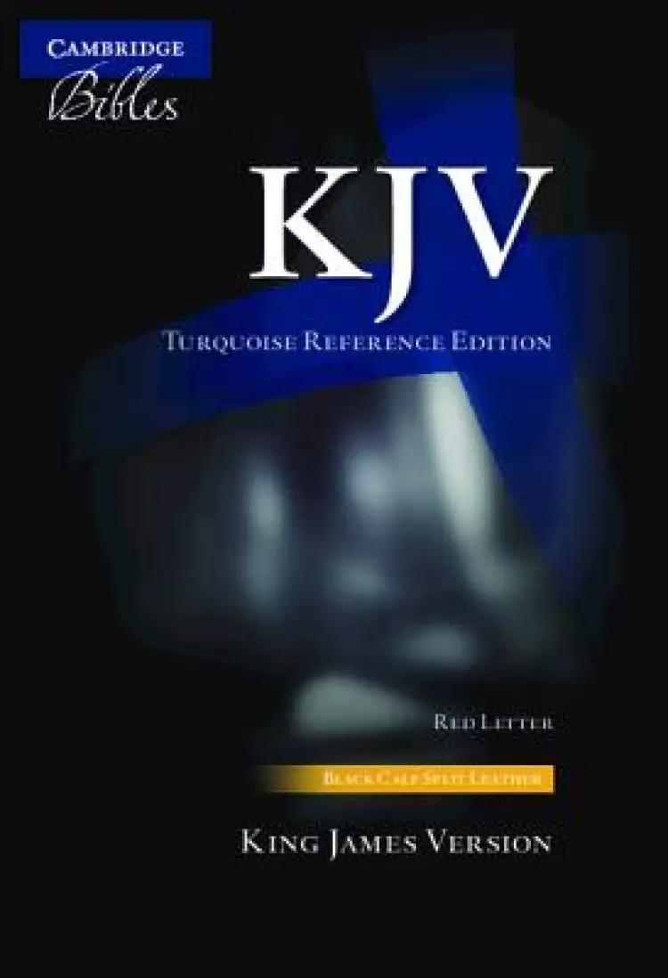KJV Turquoise Reference Bible, Calf Split Leather, KJ674:xr