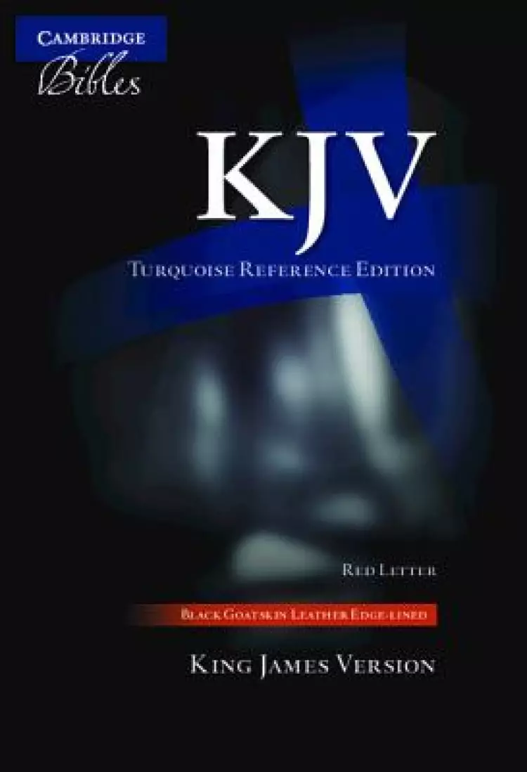 KJV Turquoise Reference Bible, Goatskin Leather, KJ676:xrl