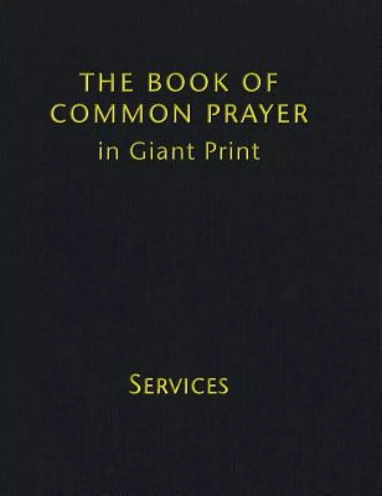 Book Of Common Prayer Giant Print, Cp800: Volume 1, Services