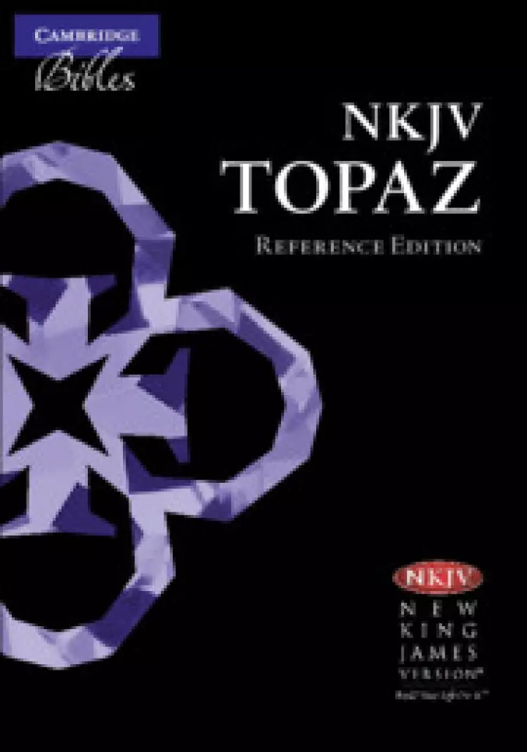 NKJV Topaz Reference Edition, Dark Blue Goatskin Leather, NK676:XRL