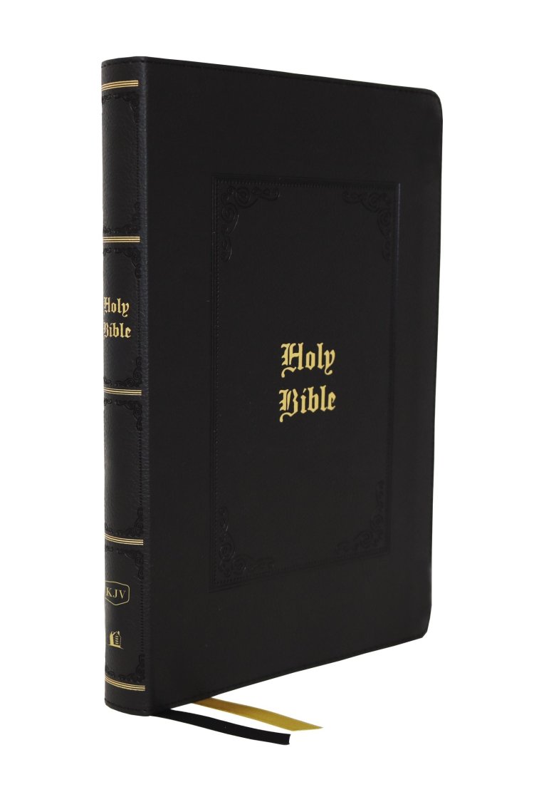 KJV Holy Bible: Giant Print Thinline, Black Leathersoft, Red Letter, Comfort Print: King James Version (Vintage)