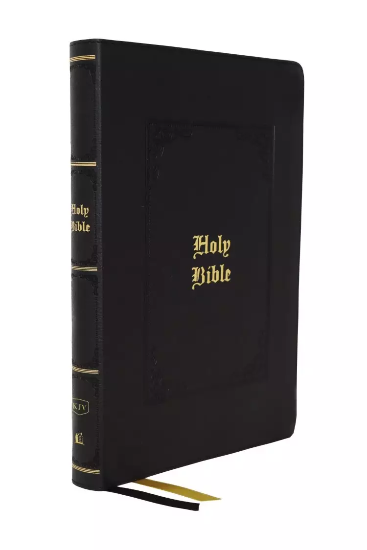 KJV Holy Bible: Giant Print Thinline Bible, Black Leathersoft, Red Letter, Comfort Print (Thumb Indexed): King James Version (Vintage Series)