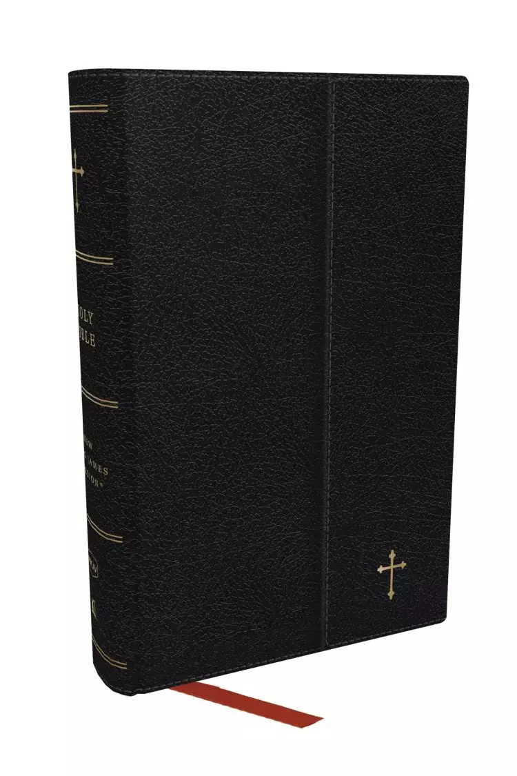 NKJV Compact Paragraph-Style Bible w/ 43,000 Cross References, Black Leatherflex w/ Magnetic Flap, Red Letter, Comfort Print: Holy Bible, New King James Version