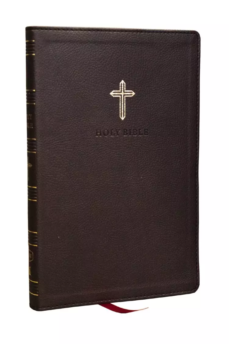 NKJV Holy Bible, Ultra Thinline, Black Leathersoft, Red Letter, Comfort Print