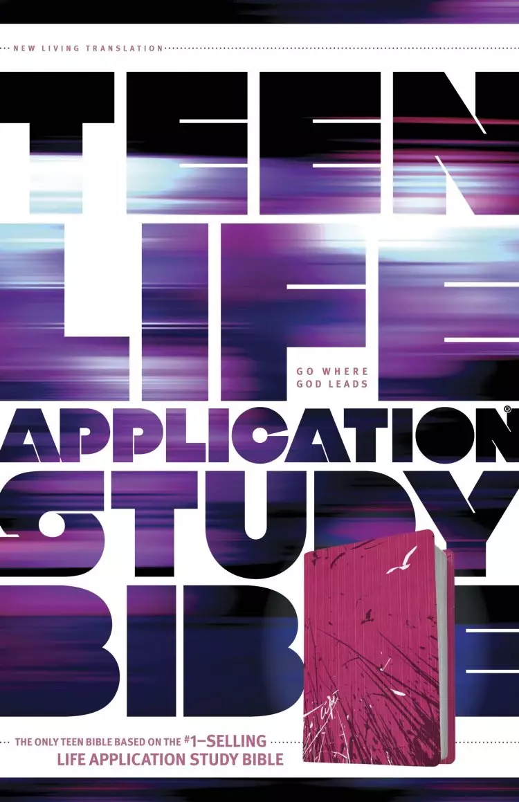 NLT Teen Life Application Study Bible: Pink Fields, Leatherlike