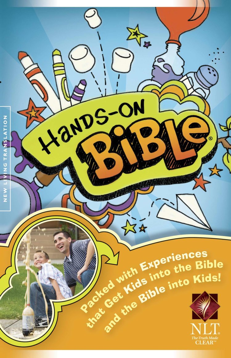 NLT Hands-On Bible Revised Edition, Blue, Hardback