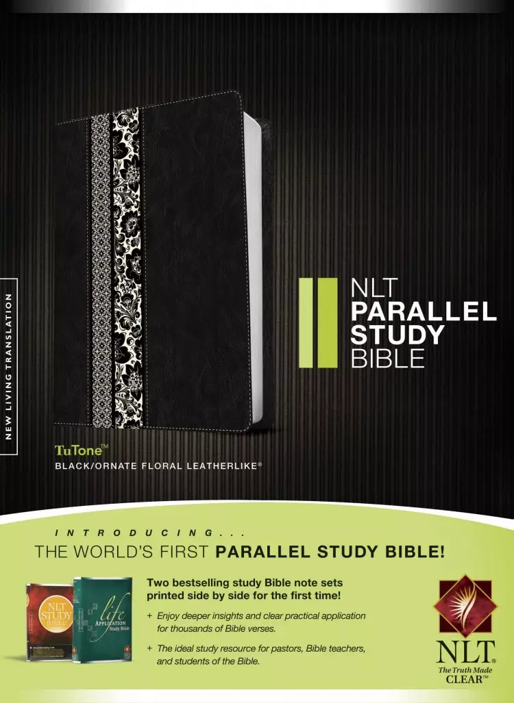 NLT Parallel Study Bible Tutone Leatherlike