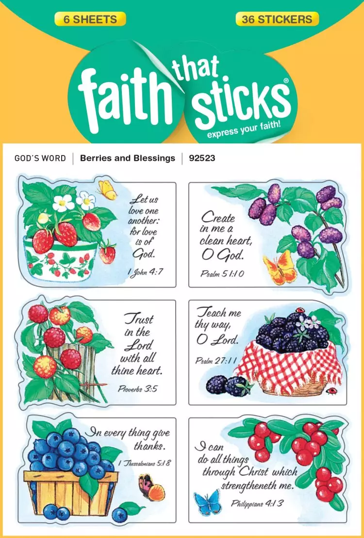 Berries And Blessings Stickers