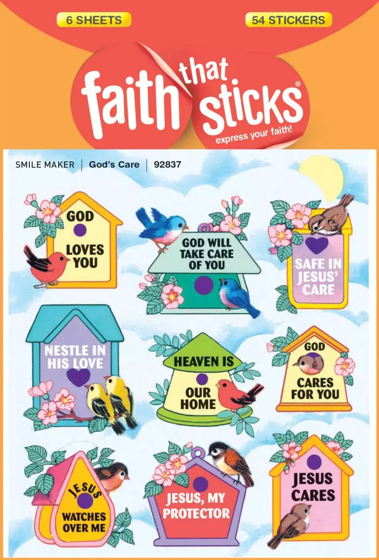 Gods Care Stickers