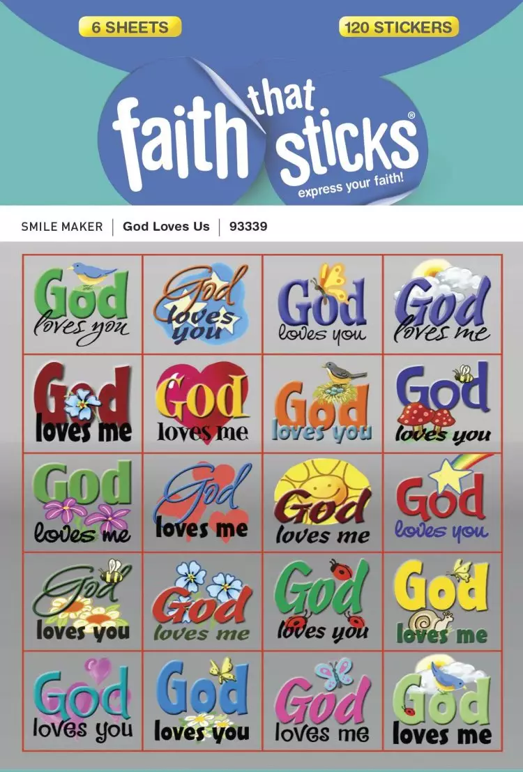 God Loves Us Stickers