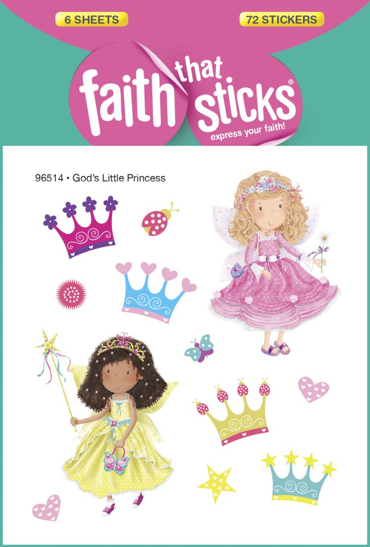 Gods Little Princess Stickers