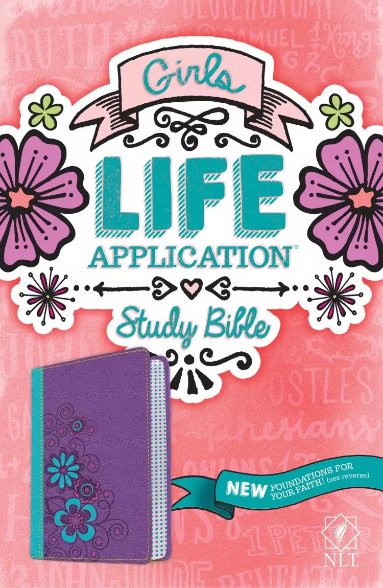 NLT Girls Life Application Study Bible, Purple, Imitation Leather