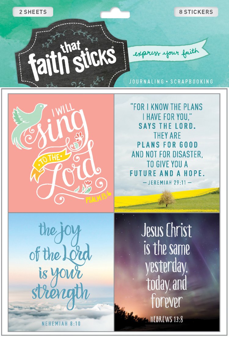Jeremiah 29:11 - Faith That Sticks Stickers