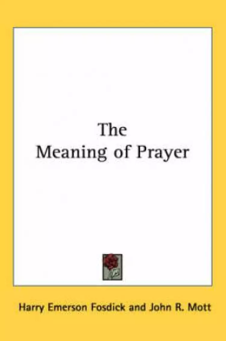 Meaning Of Prayer