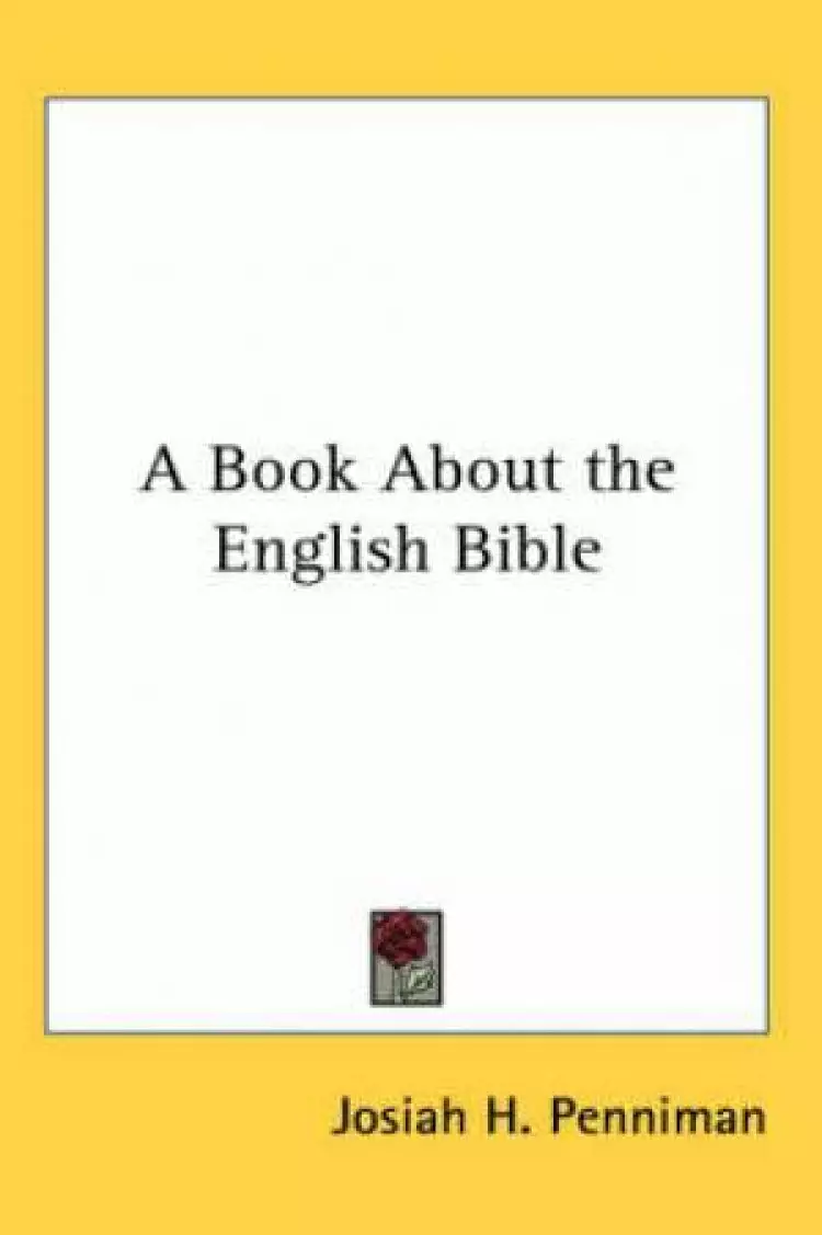 Book About The English Bible