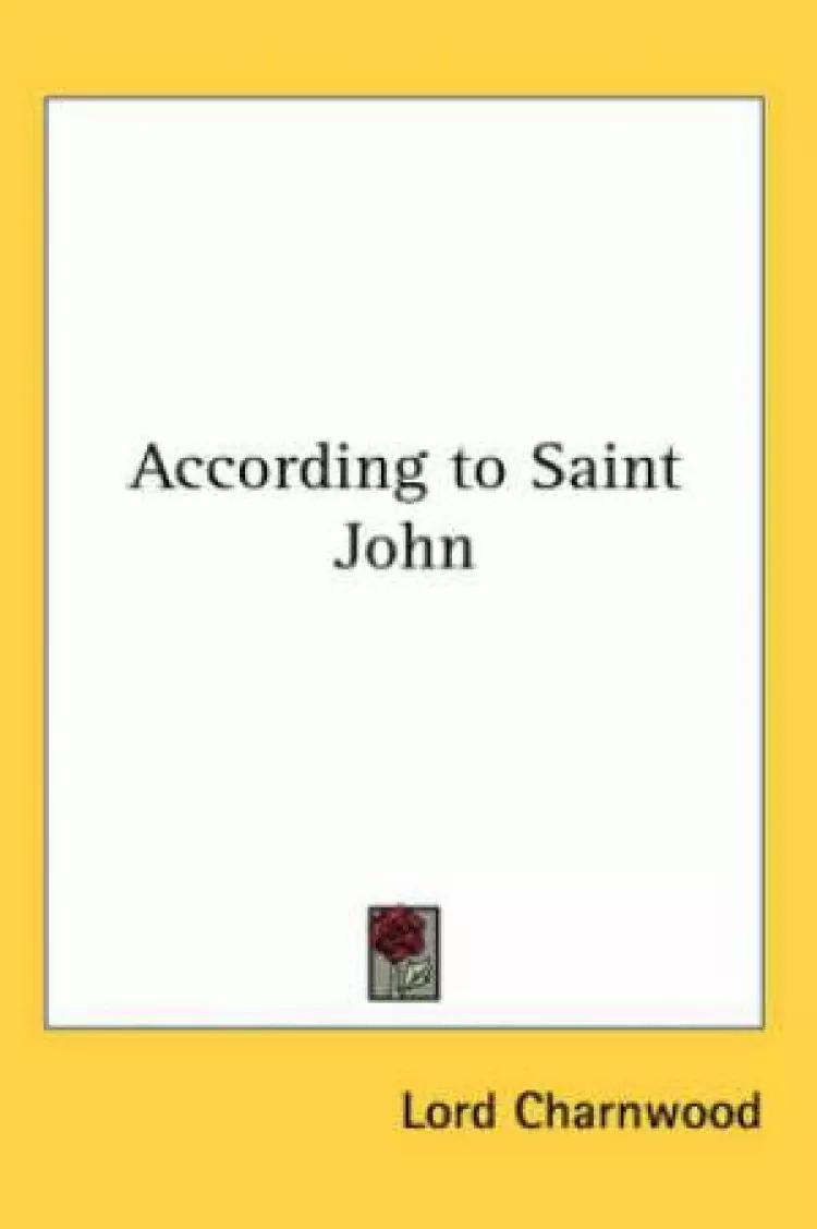 According To Saint John