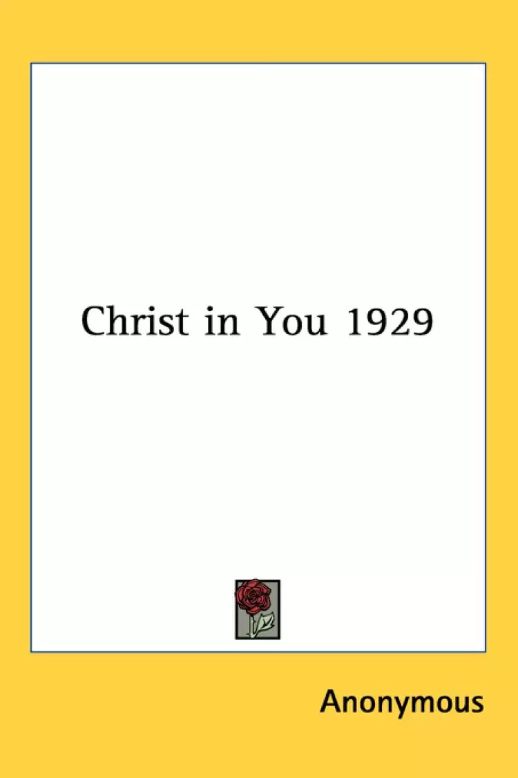 Christ In You 1929