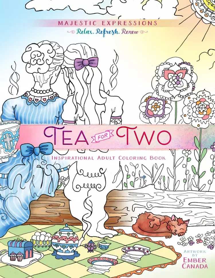 Tea for Two Colouring Book