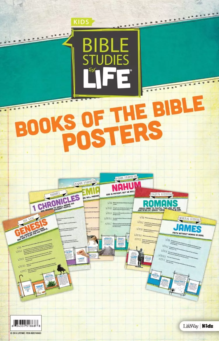 Bible Studies for Life: Kids Books of the Bible Posters