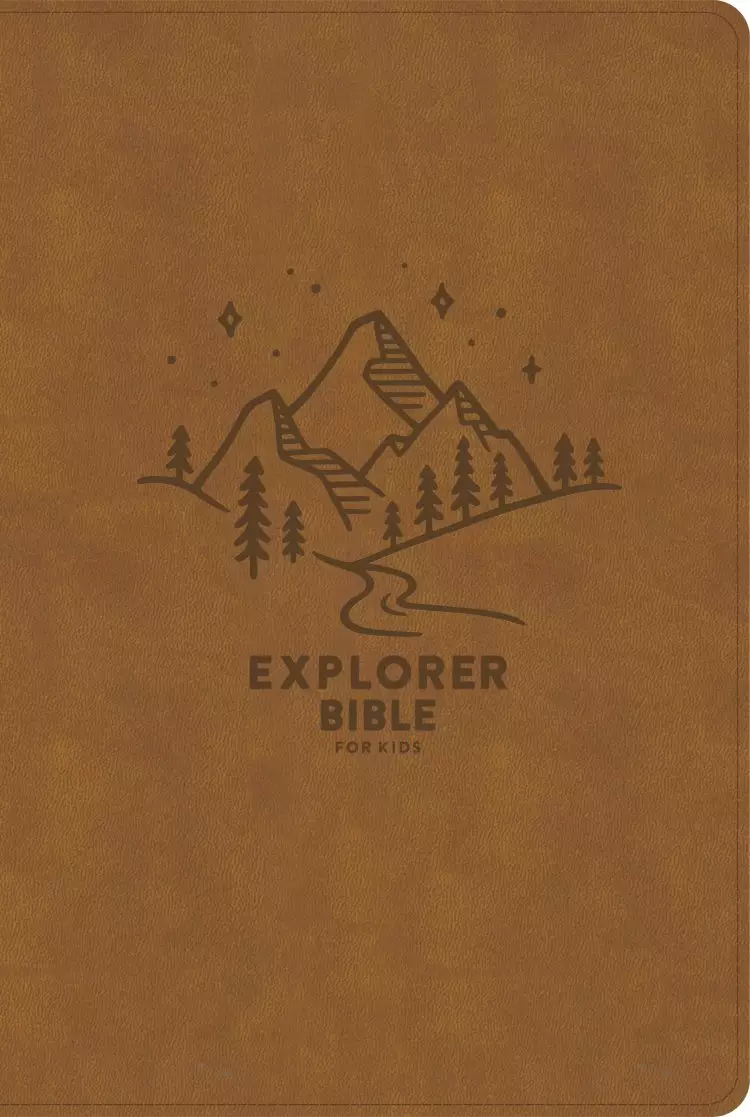 CSB Explorer Bible for Kids, Brown Mountains LeatherTouch, Indexed