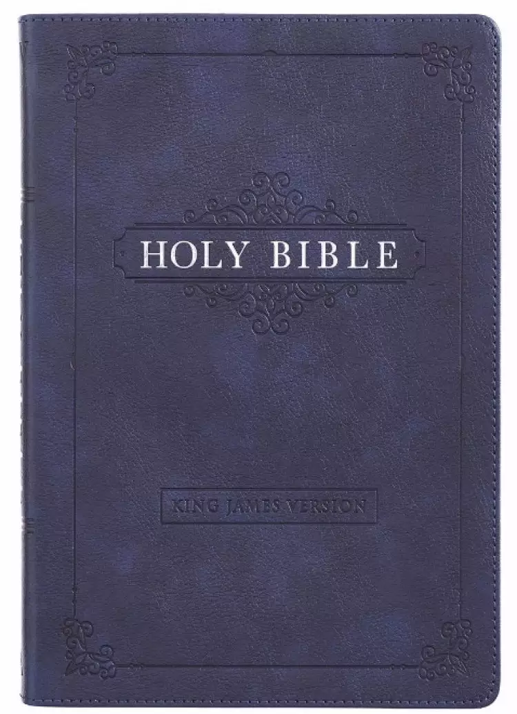KJV Bible Thinline LP Faux Leather, Blue