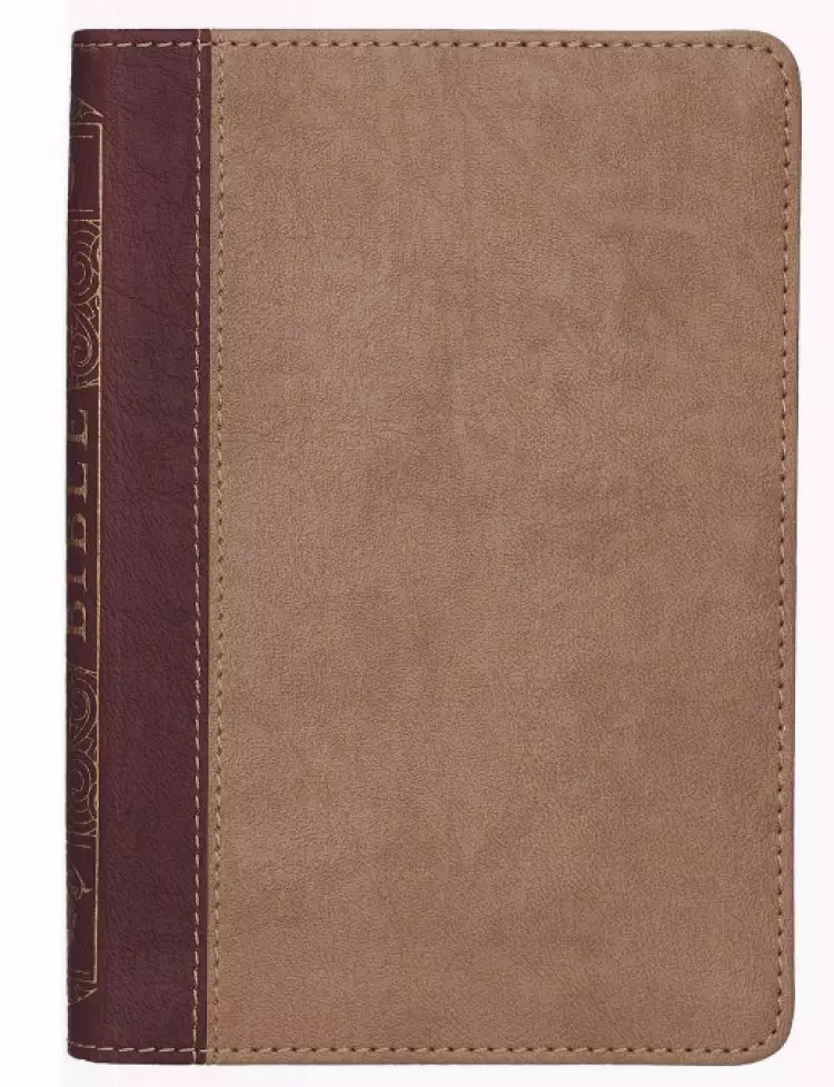 KJV Bible Compact Faux Leather, Sand/Brown