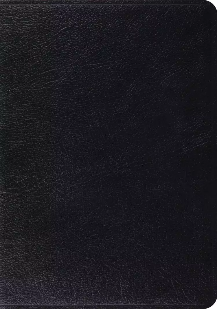 ESV Study Bible, Black, Genuine Leather, 20,000 Study Notes, Cross-Reference, Maps, Illustrated Articles, Gilt Edges, Ribbon Marker