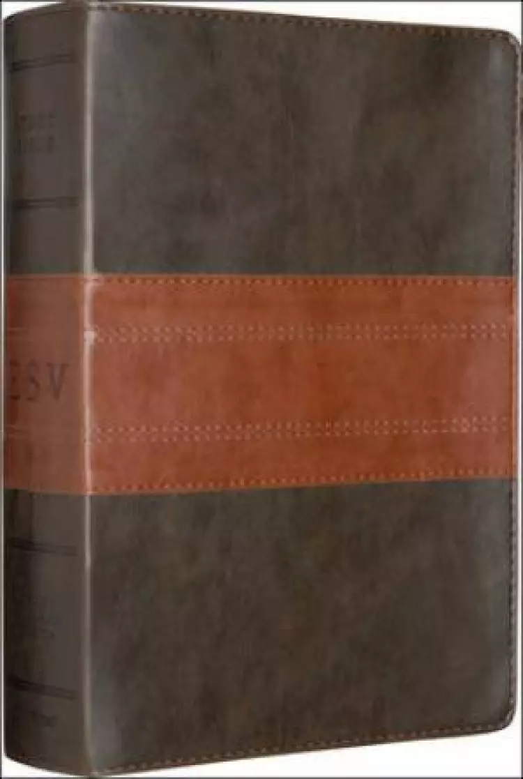 ESV Study Bible: Forest / Tan, Trail Design, TruTone