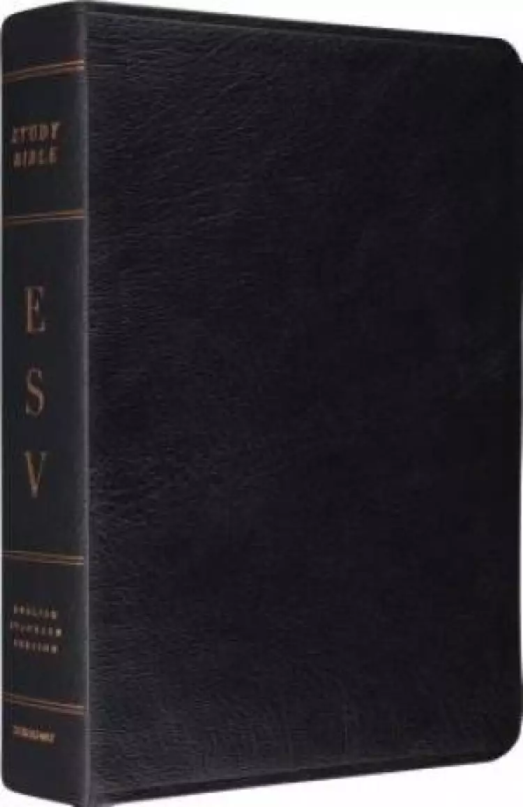ESV Study Bible (Black Leather, Indexed)
