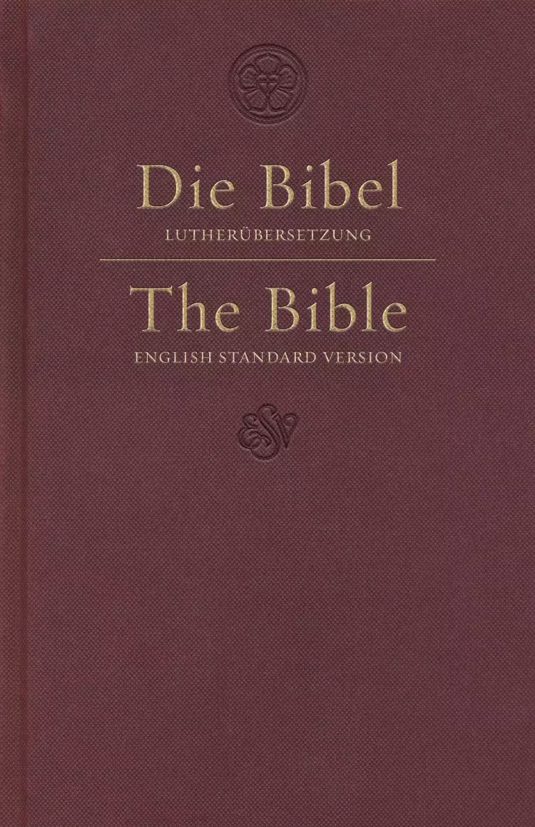 Esv German/English Parallel Bible (Luther/Esv, Dark Red)