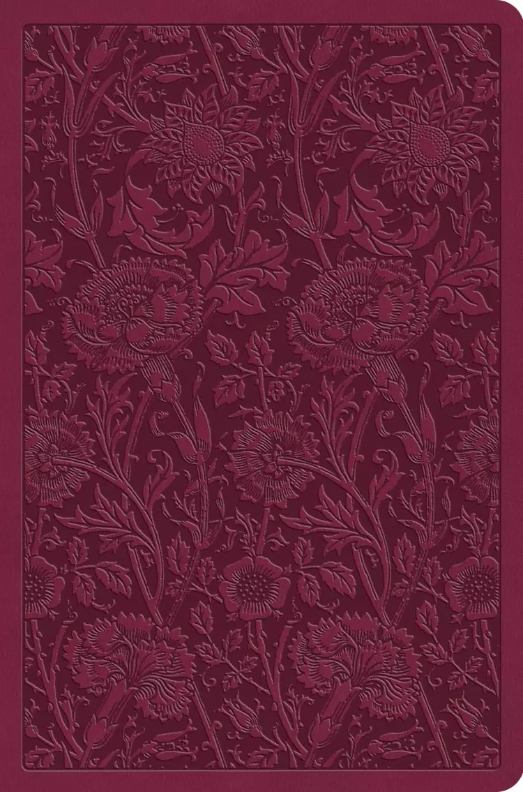 ESV Value Compact Bible (TruTone, Raspberry, Floral Design)
