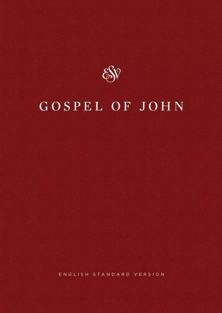 ESV Share the Good News Edition, Gospel of John, Red, Paperback, Large Print, Economy, Outreach, Book Introduction, Salvation Plan