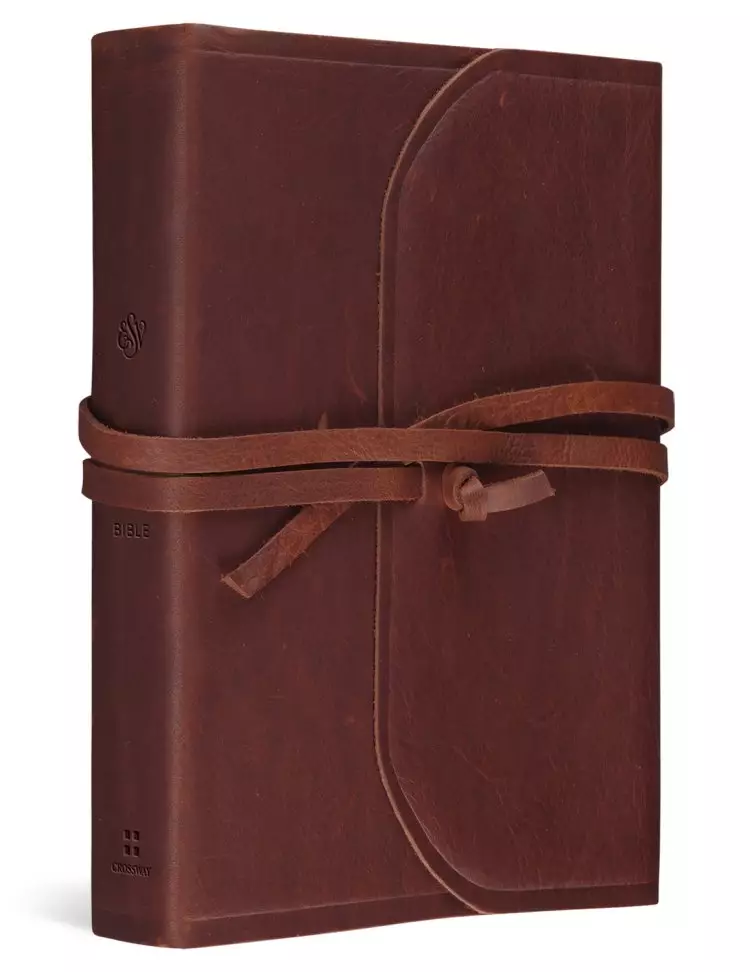 ESV Student Study Bible (Natural Leather, Brown, Flap with Strap)