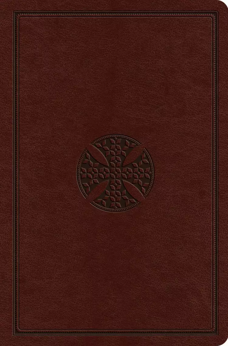 ESV Value Compact Bible (TruTone, Chestnut, Mosaic Cross Design)