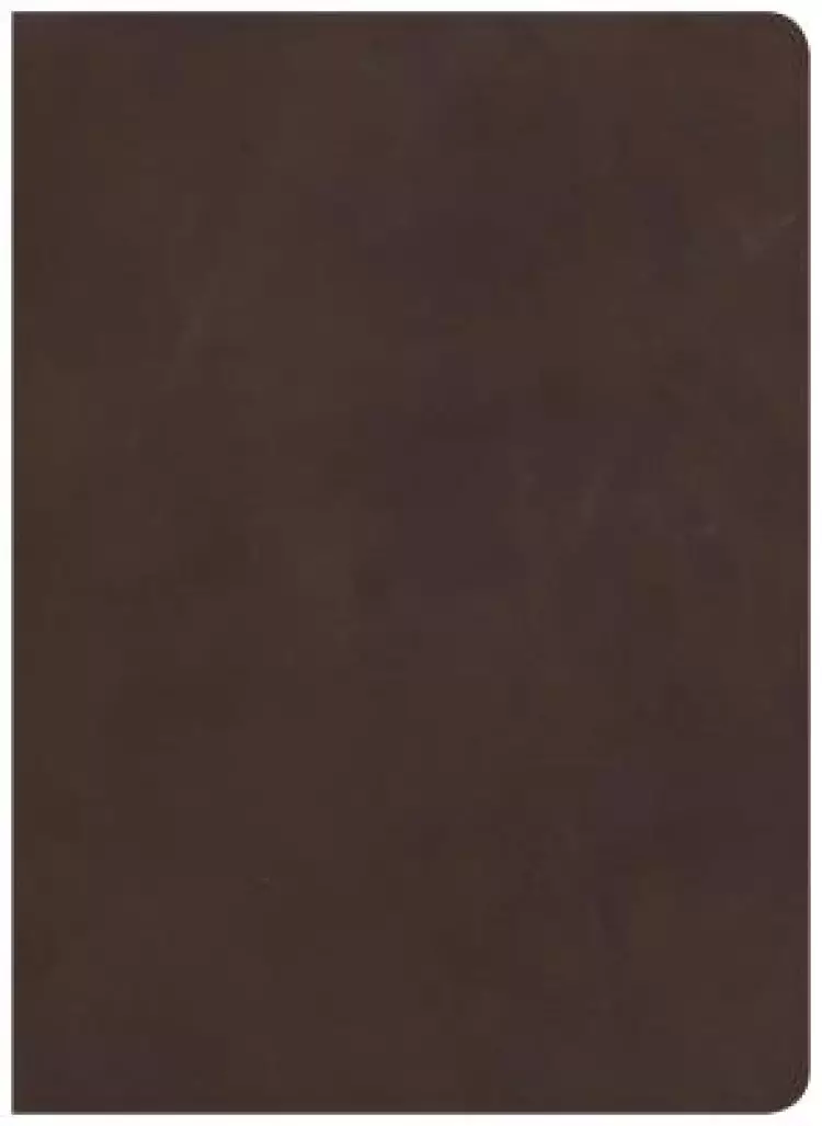CSB Study Bible, Brown Genuine Leather, Indexed