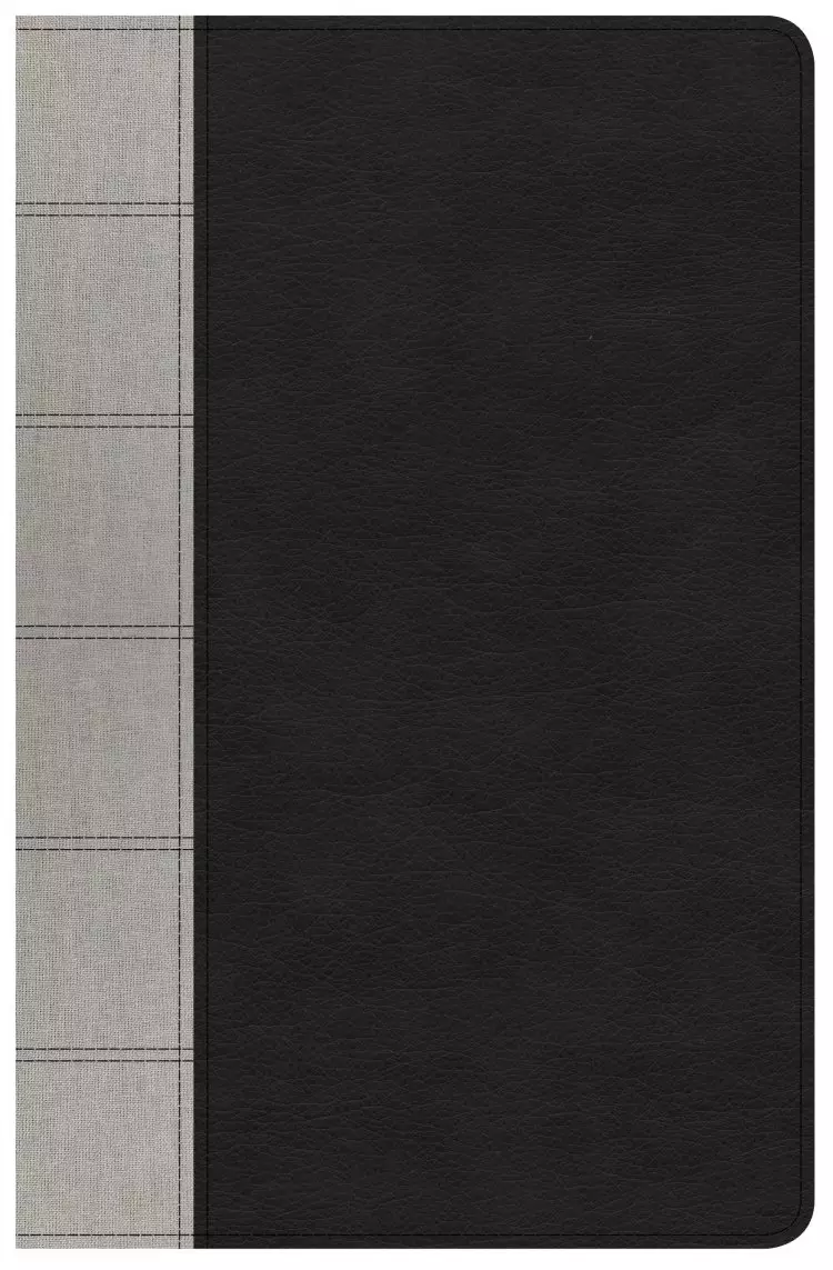 KJV Large Print Personal Size Reference Bible, Black/Gray De
