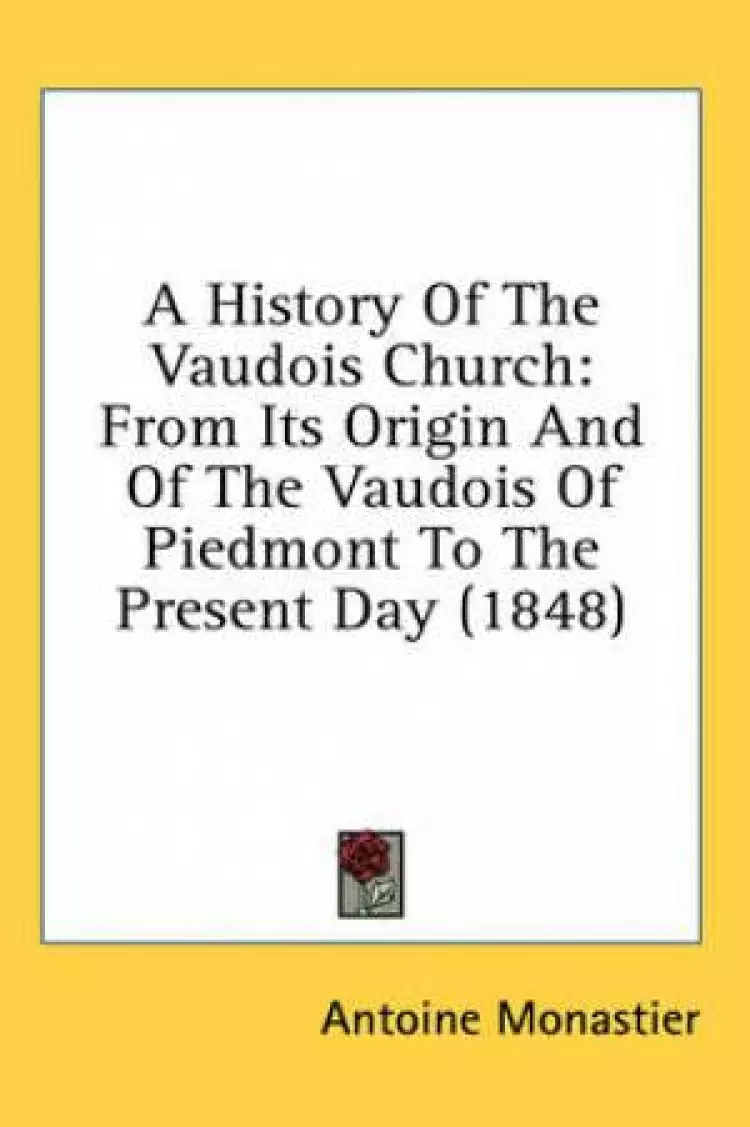 History Of The Vaudois Church